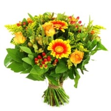 Mother's Day bouquet orange yellow (Good job bouquet of yellow and orange)